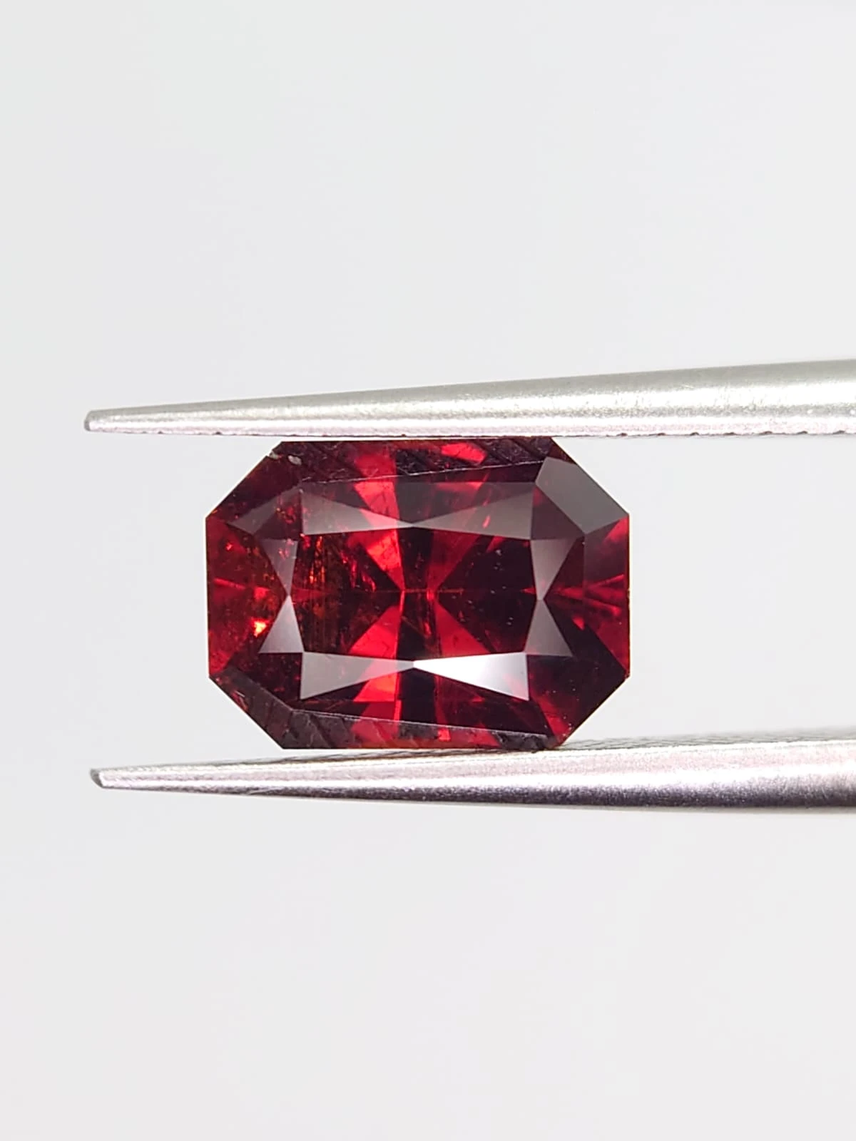 2.62ct Natural Malaya Garnet Fancy Cut From Tanzania — view 6